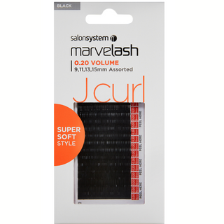 Salon System Marvelash J Curl Lash 0.20 (Volume) Assorted Black