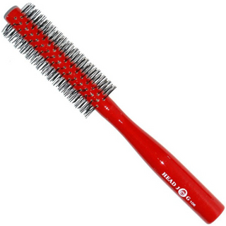 Head Jog Red Lacquer Wooden Radial Brush