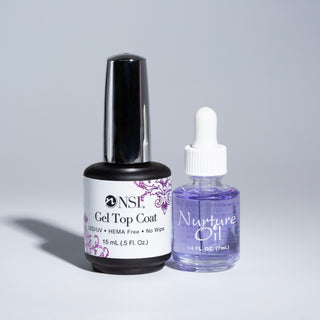 NSI Gel Top Coat with Free Nurture Oil