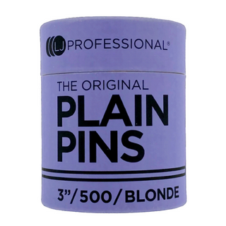 LJ Professional 3" Plain Pins - Blonde (500pcs)