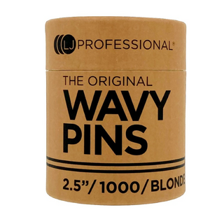 LJ Professional 2.5" Wavy Pins - Blonde (100pcs)