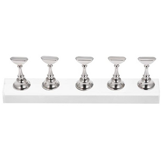 Nail Practice Stand 5 Pack - Silver
